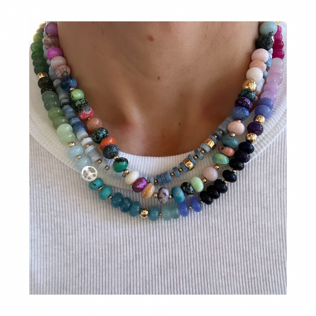 Opals and Quartz Necklaces