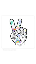 Load image into Gallery viewer, Peace and Love Vinyl Sticker
